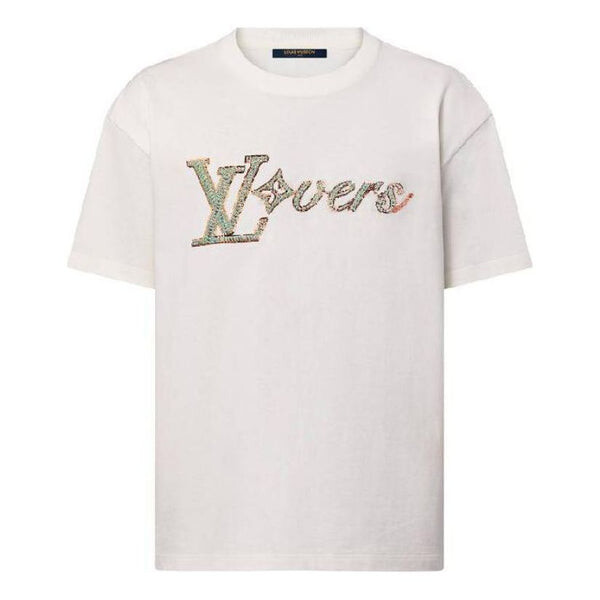 

Футболка embroidered t-shirt 'white' Louis Vuitton, белый