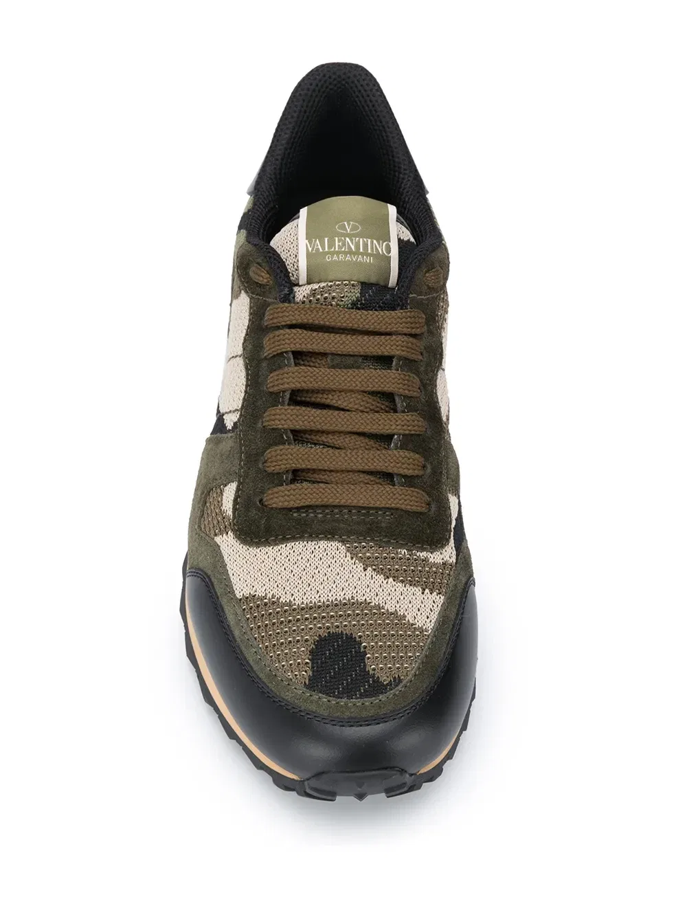 Кроссовки Camouflage Rockrunner Valentino Garavani, зеленый — фото 4