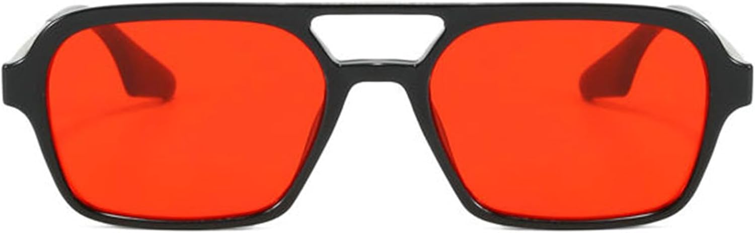 

Мужские солнцезащитные очки Willochra Vintage с двойной перемычкой, квадратной формы, модные, с синим леопардовым принтом, защита от ультрафиолета UV400, модные женские солнцезащитные очки, C3