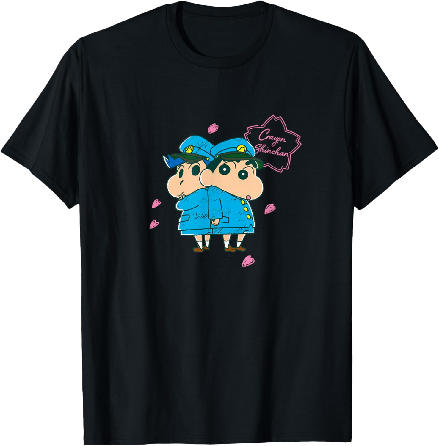 

Футболка «Crayon Shin-chan Mystery Meki! Flower Castle School Shin-chan and Kazama-kun» Crayon Shinchan, черный