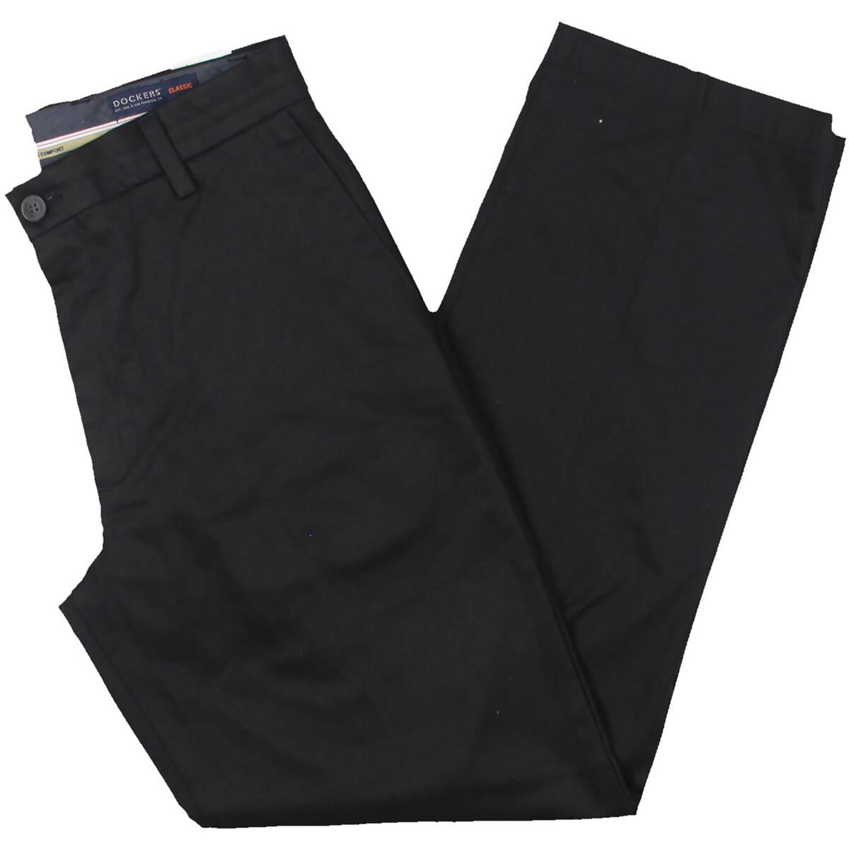 

Мужские хлопковые брюки цвета хаки Dockers, черный