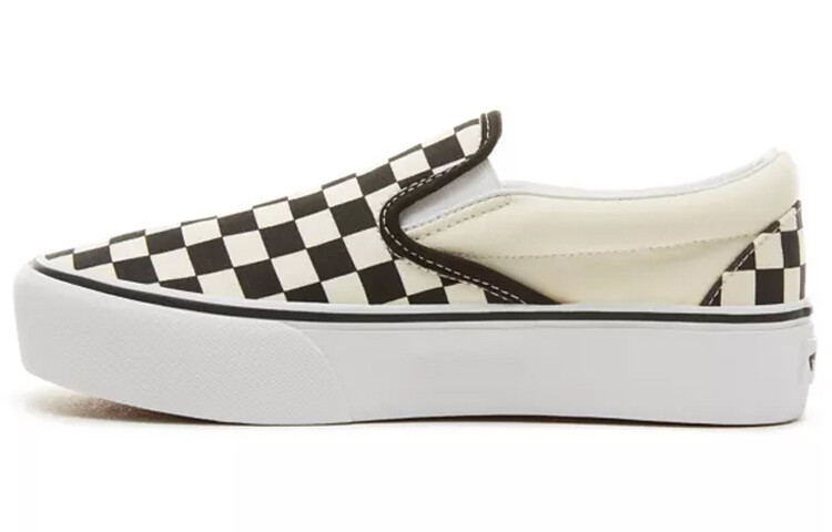 Слипоны Slip-On Classic Vans Platform 'Checker - Black White'