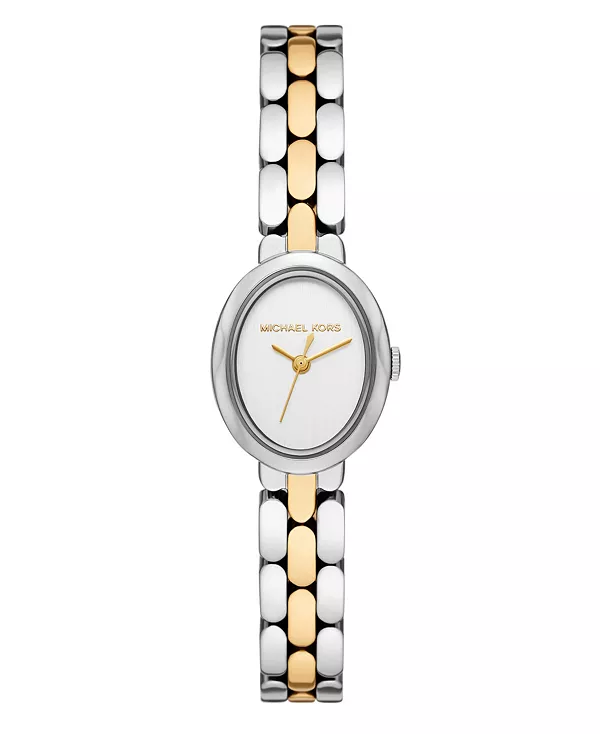 

Женские модные трехстрелочные часы из двухцветной нержавеющей стали, 21 мм Michael Kors, two-tone