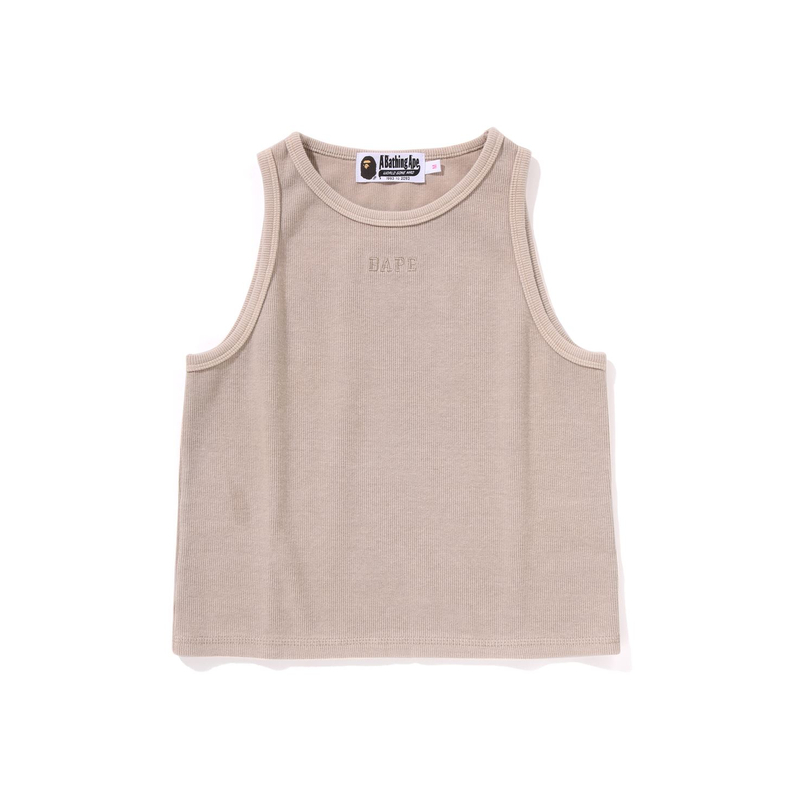 

A BATHING APE Bape Женская Пигментная Крашеная Ребристая Топ Black