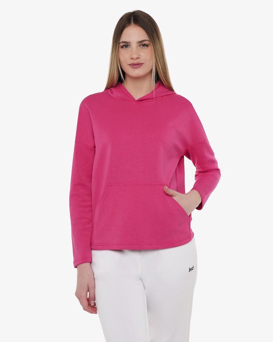 

JAKED Женская синтетическая толстовка малинового цвета для фитнеса