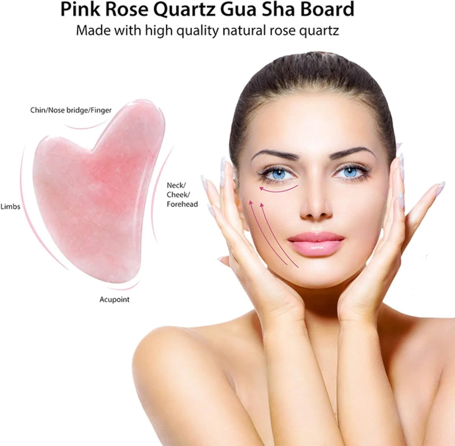 Маска для лица Biikoon — Jade Facial Mask 4 предмета розовый — фото 4