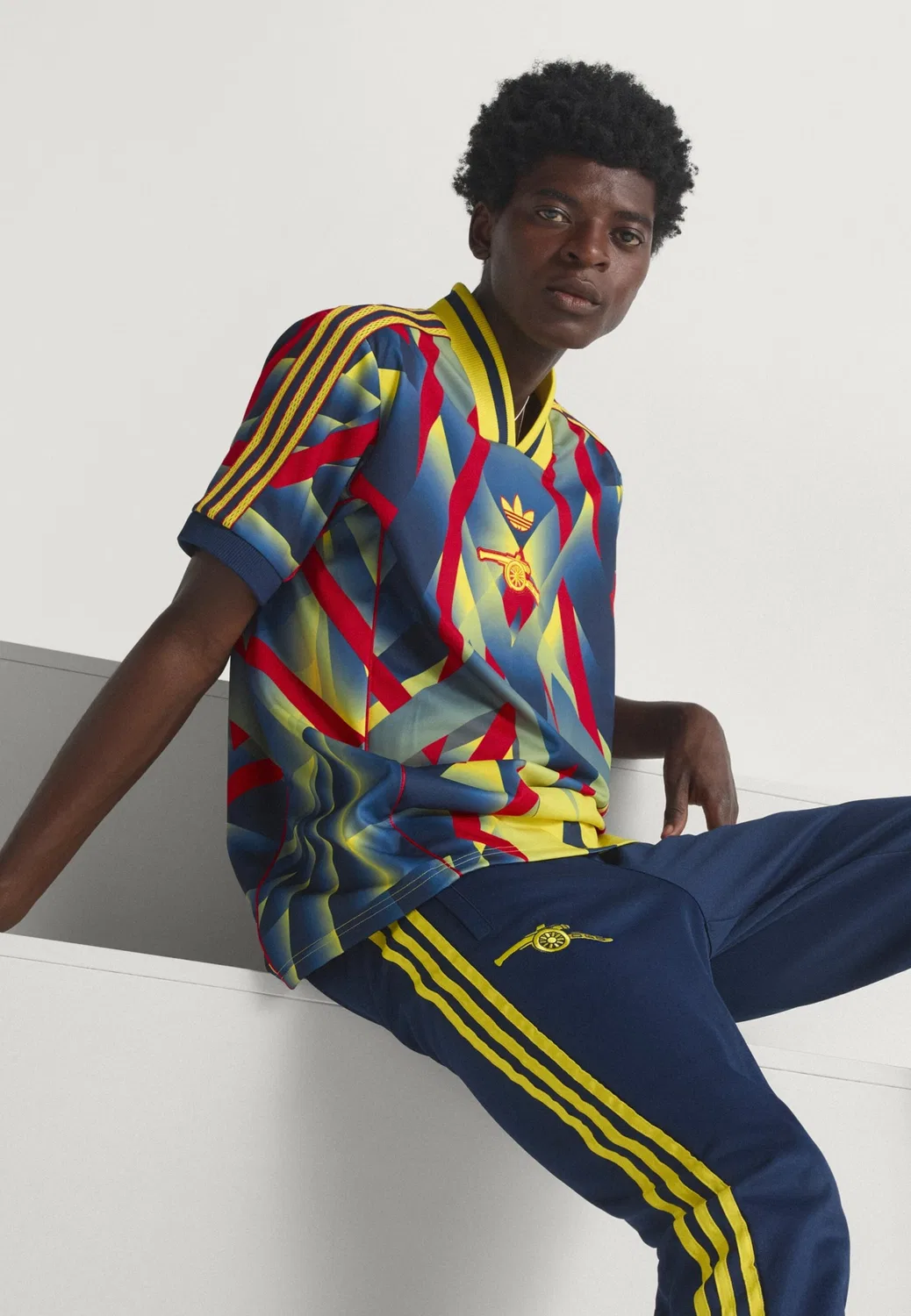 Брюки Adidas Originals Slim fit Arsenal FC, синий — фото 4