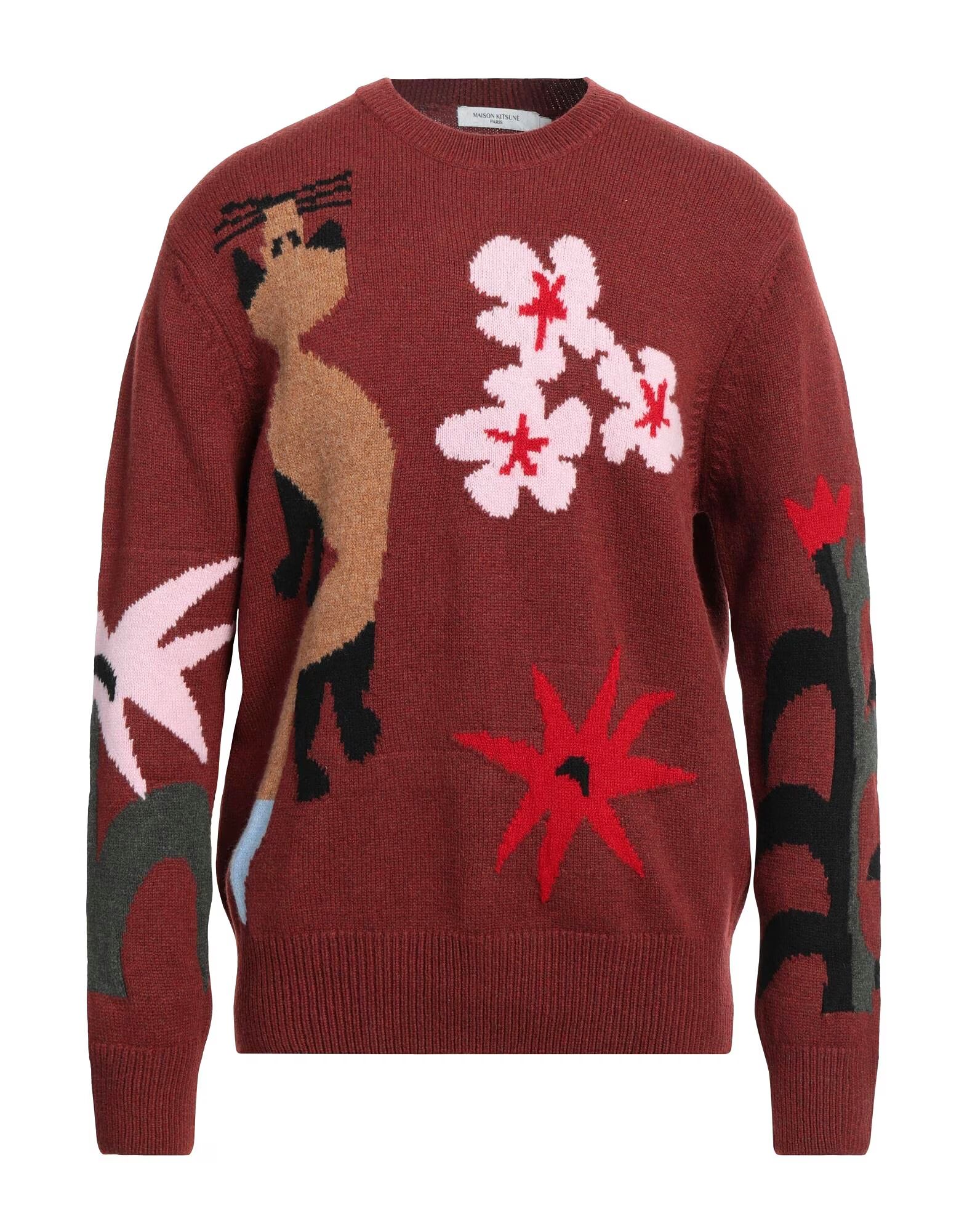 

Свитер Maison Kitsuné, красно-коричневый