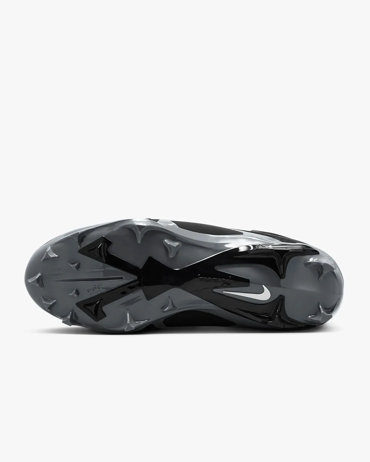 Футбольные бутсы Nike Alpha Menace Pro 3 для мужчин, черный/белый/серый — фото 2
