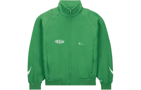 Куртка Nike x OFF-WHITE Mc Track Jacket Asia Sizing 'Kelly Green', цвет kelly — фото 2
