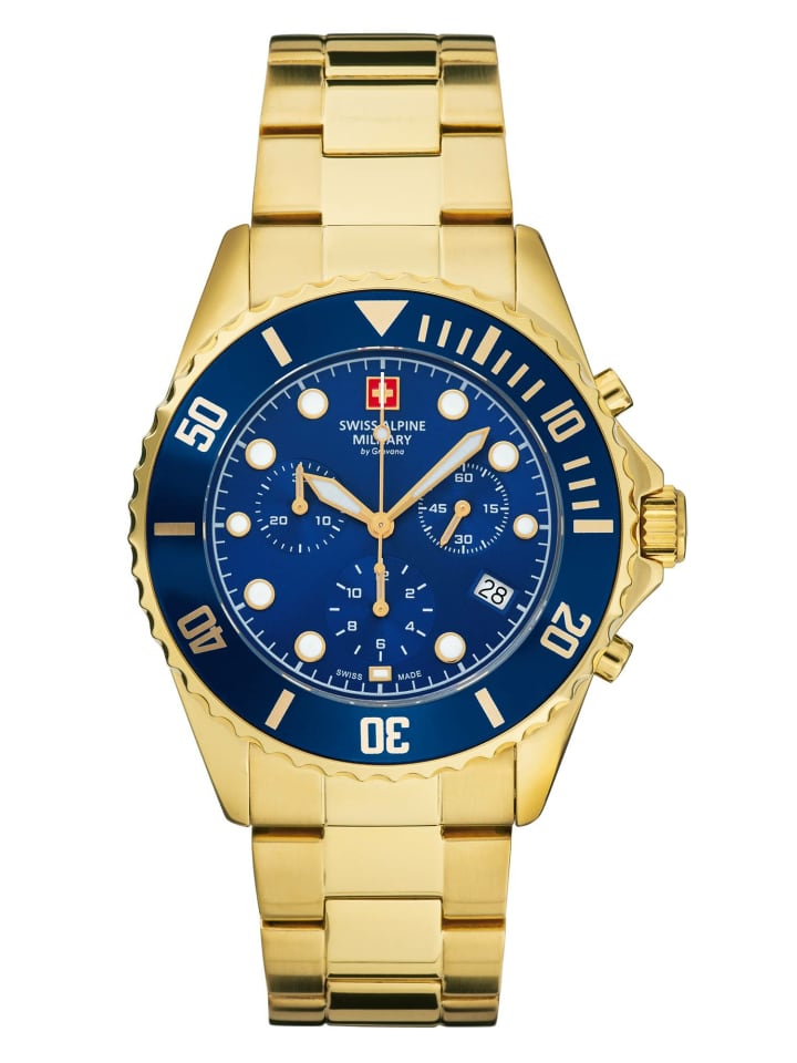 

Swiss Alpine Military by Grovana Мужские аналоговые часы в золотом исполнении