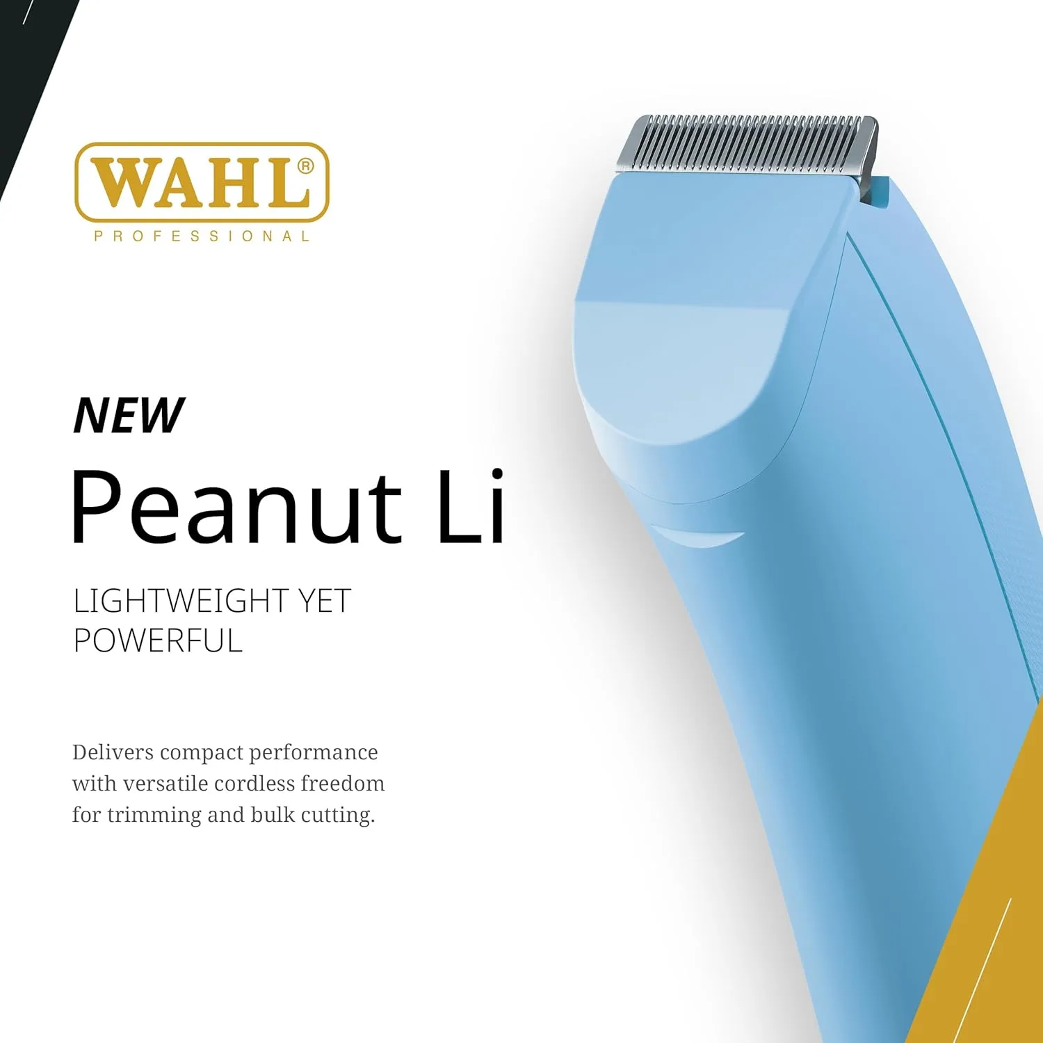 Аккумуляторный триммер Wahl Professional Peanut Li, легкий и компактный, мощный роторный двигатель, быстрая зарядка через USB-C, синий., Blue — фото 2
