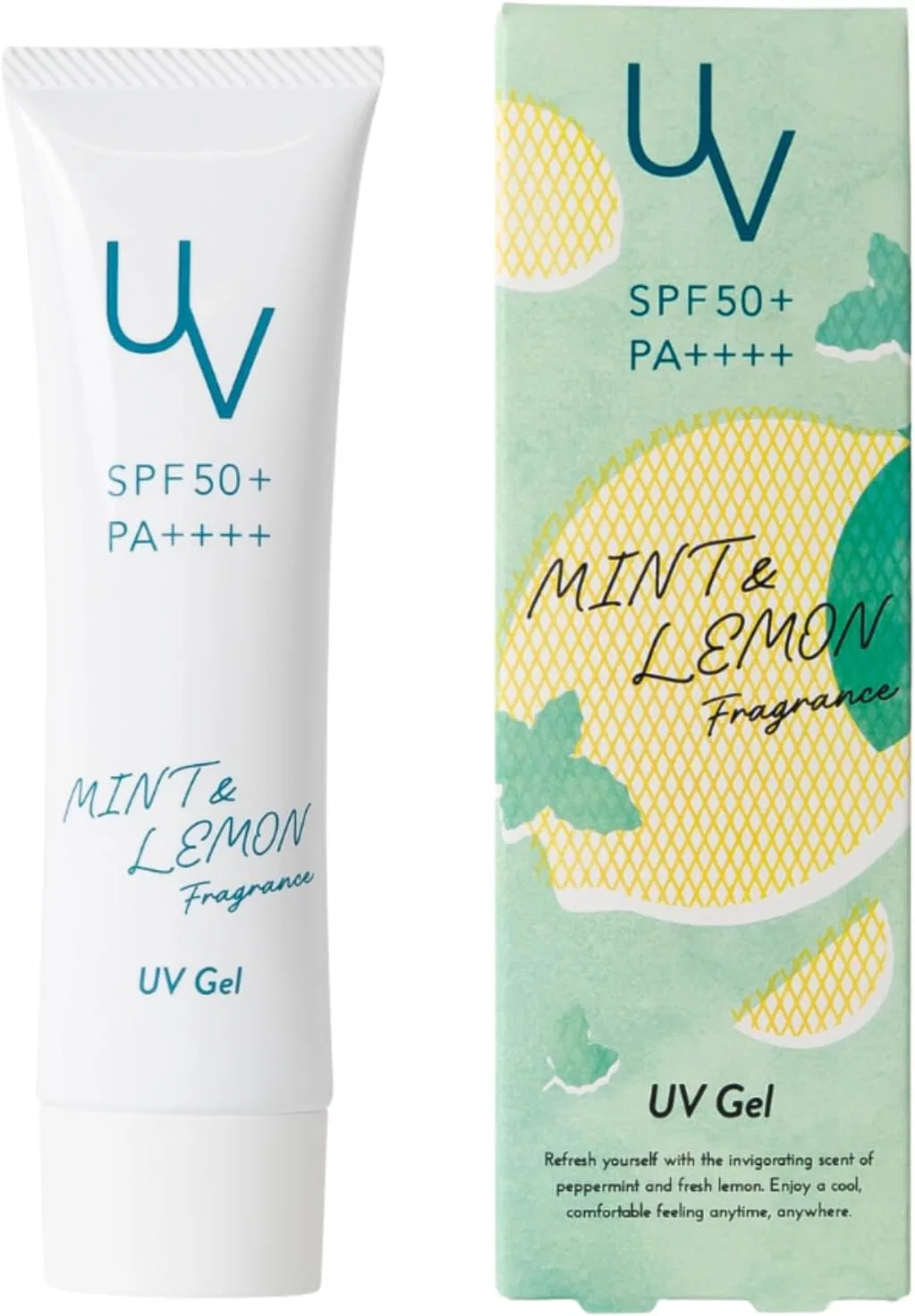 Солнцезащитный гель Mint & Lemon UV Gel SPF50+ PA++++ Tree of Life, 1 шт, белый