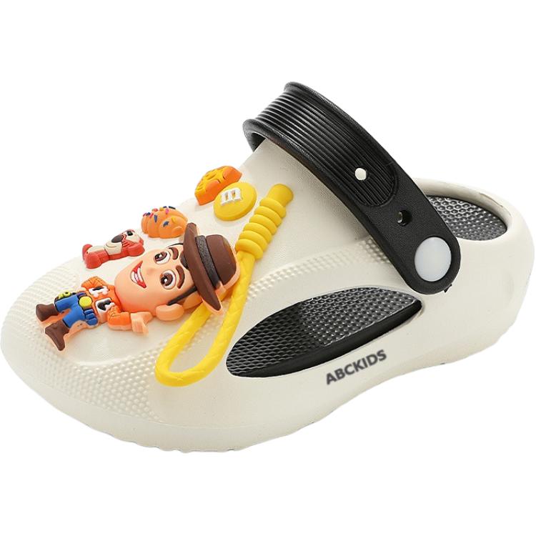 

Детские тапочки с низкой подошвой, устойчивые к истиранию, легкие и амортизирующие ABC KIDS, белый/черный