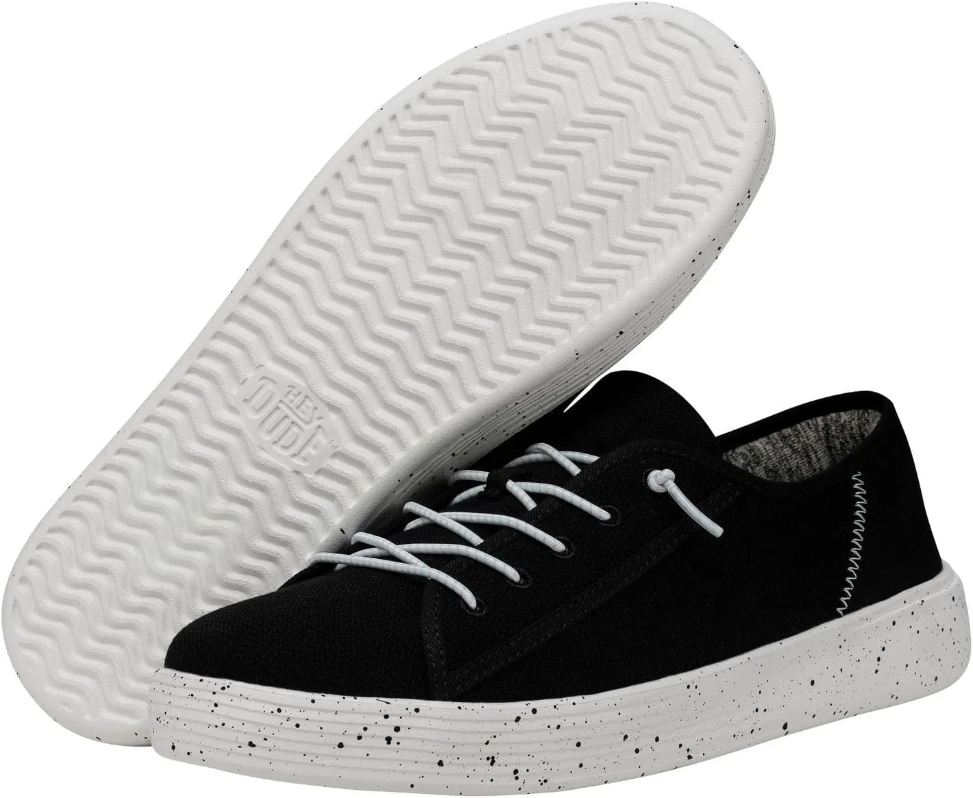 Кроссовки Hey Dude Cody Craft Linen унисекс, удобные и легкие HEYDUDE, 2-Black — фото 4