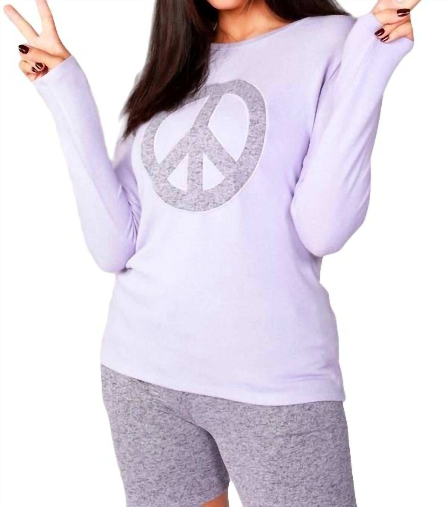 

Лонгслив женский french kyss, цвет lilac
