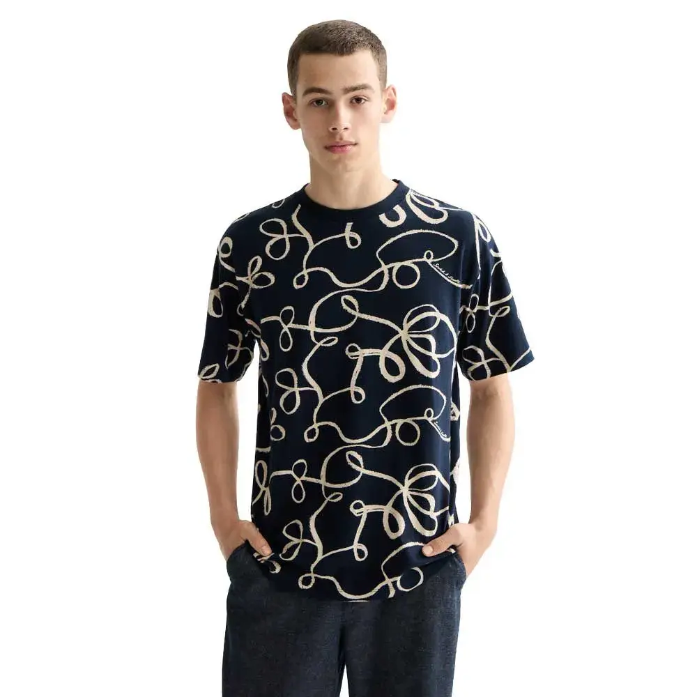 

Футболка с коротким рукавом Scotch & Soda Relaxed Fit Aop, синий