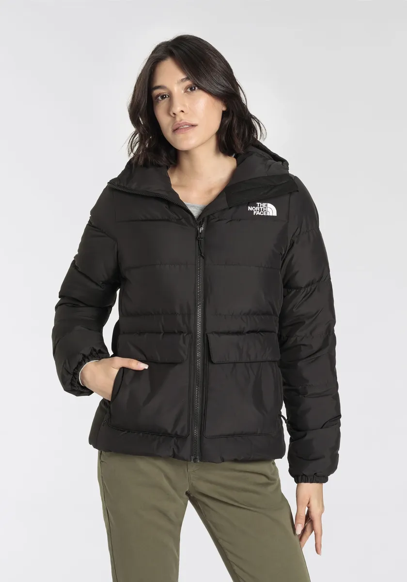 

Пуховик The North Face "GOTHAM JACKET", с капюшоном, ВОДООТТАЛКИВАЮЩИЙ, черный