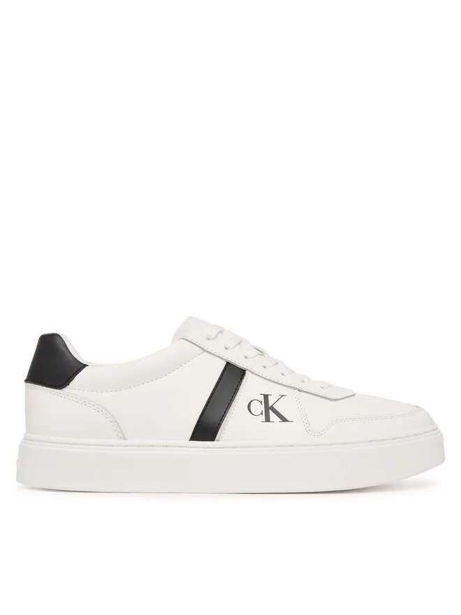 Calvin Klein Кроссовки Classic Cups Lace Lth Emb Tongue HM0HM02237 белые