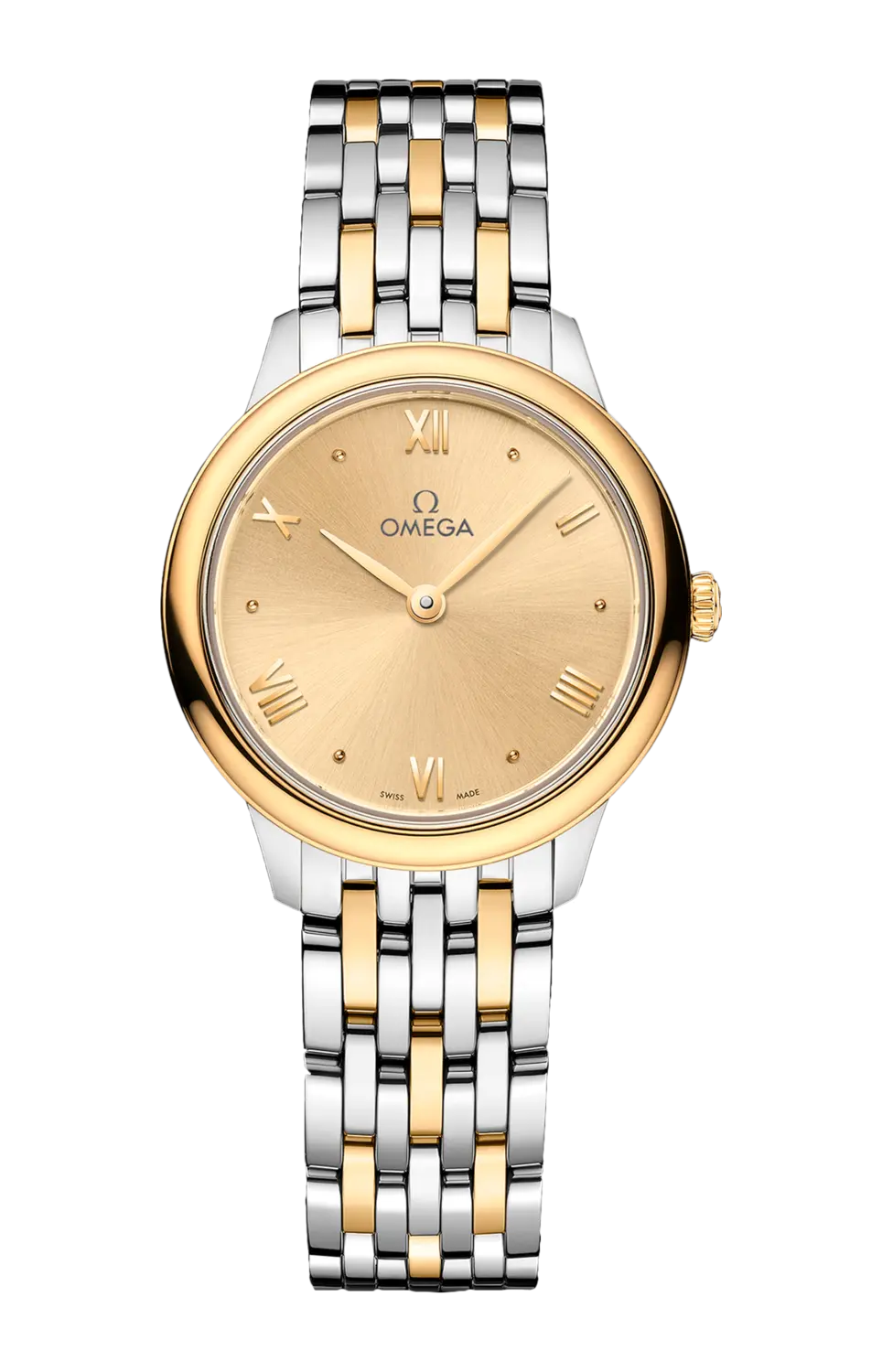 

Часы Omega De ville prestige с желтым золотом 27,5 мм