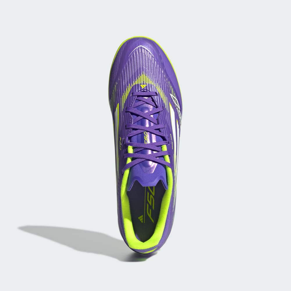 Кроссовки Adidas F50 League Indoor Cleats, цвет Purple Rush/Cloud White/Lucid Lemon — фото 3
