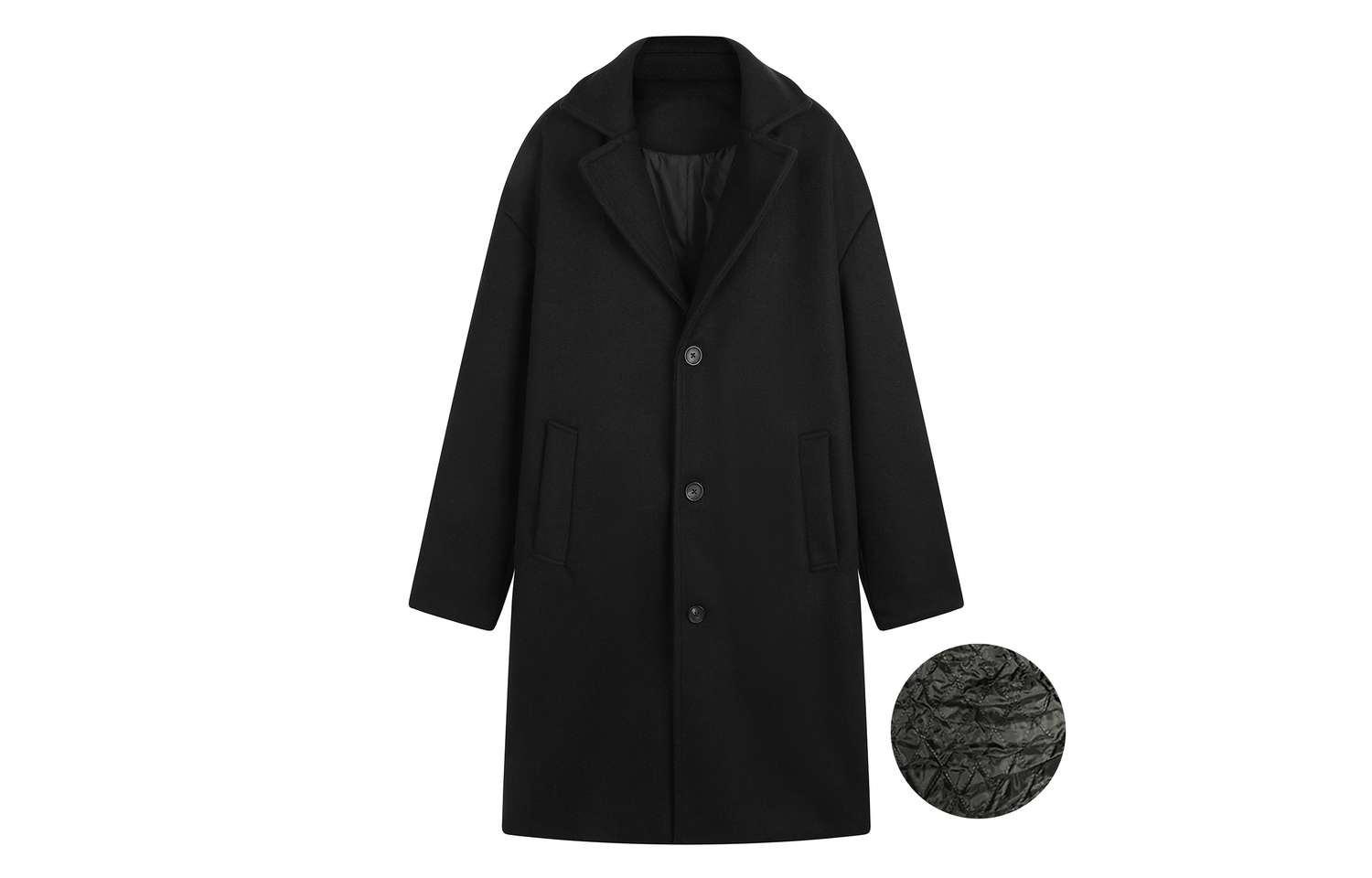 

BENATRY Пальто унисекс, Black Padded