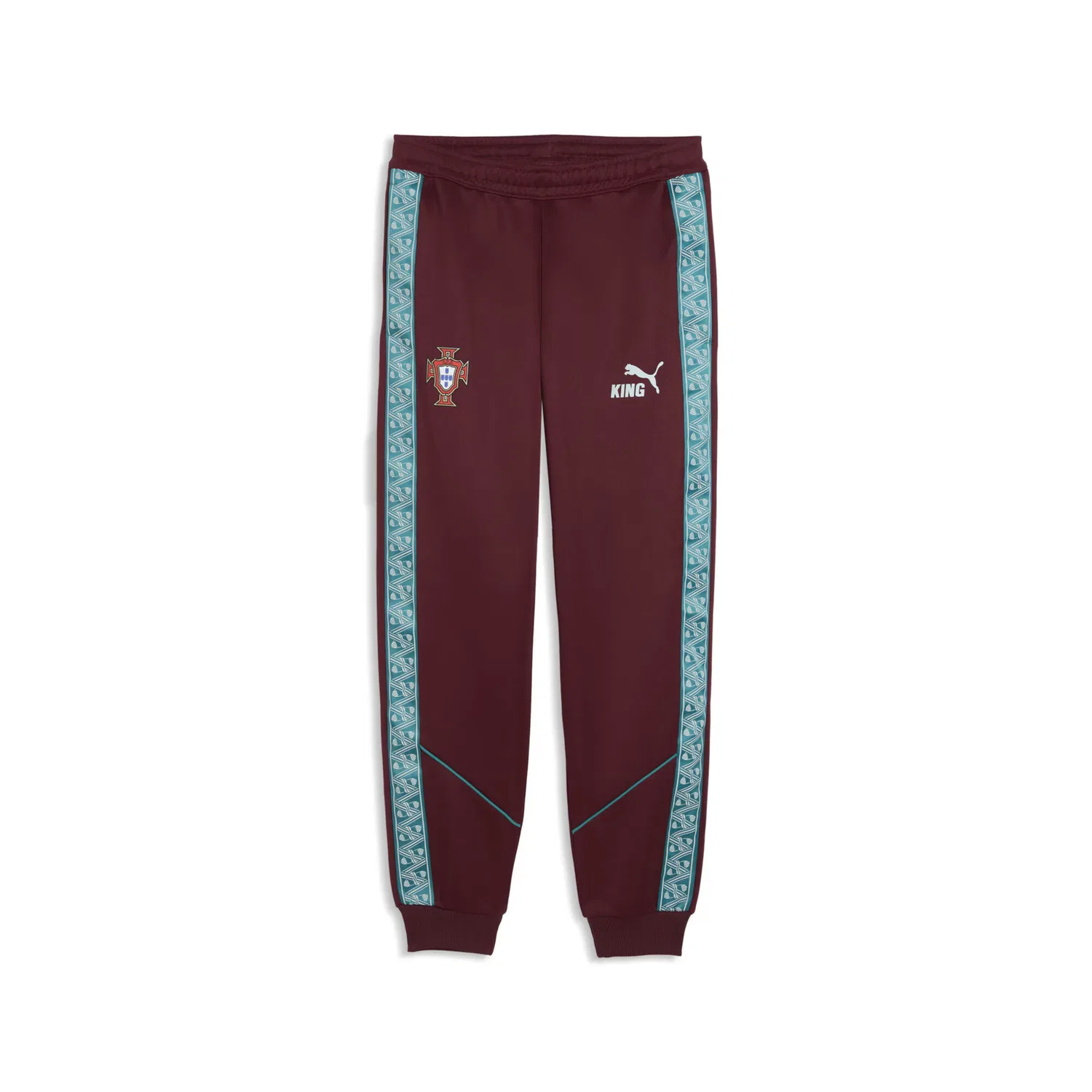 Зауженные спортивные брюки 'Гимн короля Португалии' Puma, Ruby Red