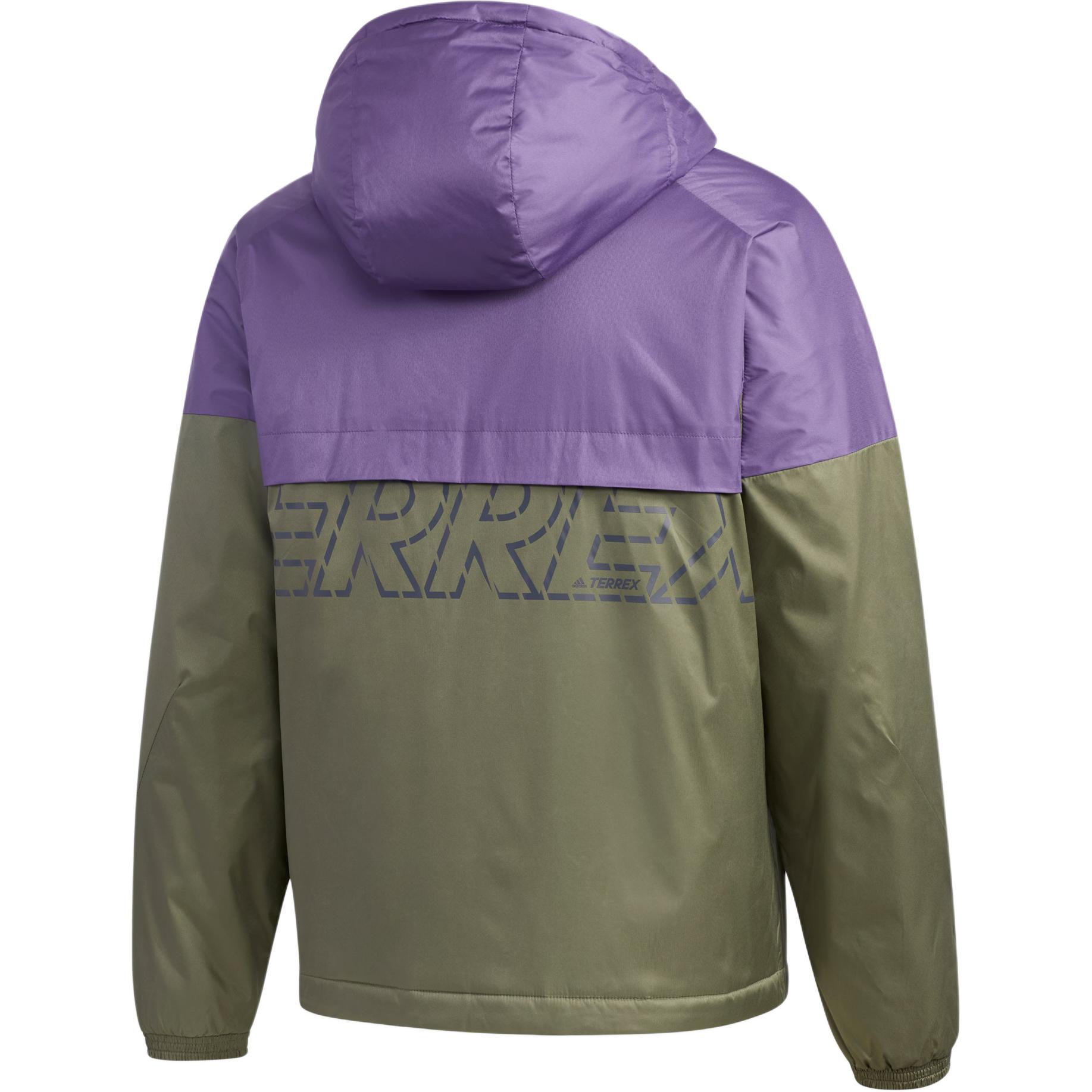 Куртки пальто мужские Tech Purple Adidas, фиолетовый — фото 3