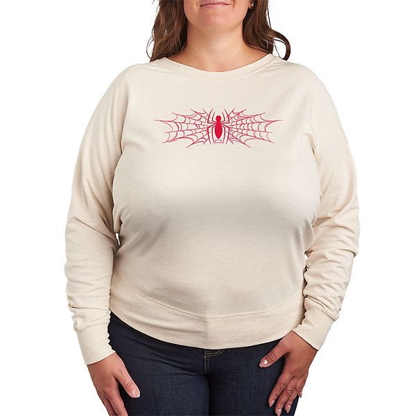 

Футболка с длинным рукавом Spider-Man French Terry plus size Marvel, Beige