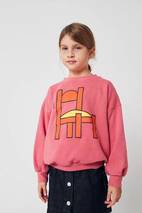 

Детская хлопковая толстовка Chair Bobo Choses, розовый