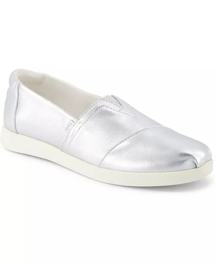 Женские слипоны Alpargata Plus TOMS, серебро
