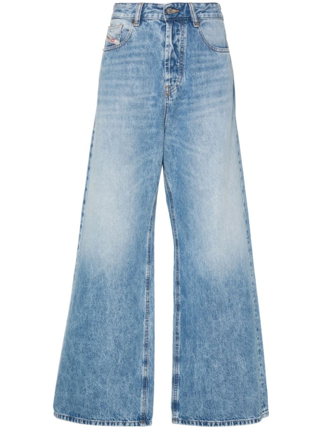 

Diesel прямые джинсы с заниженной талией, синий