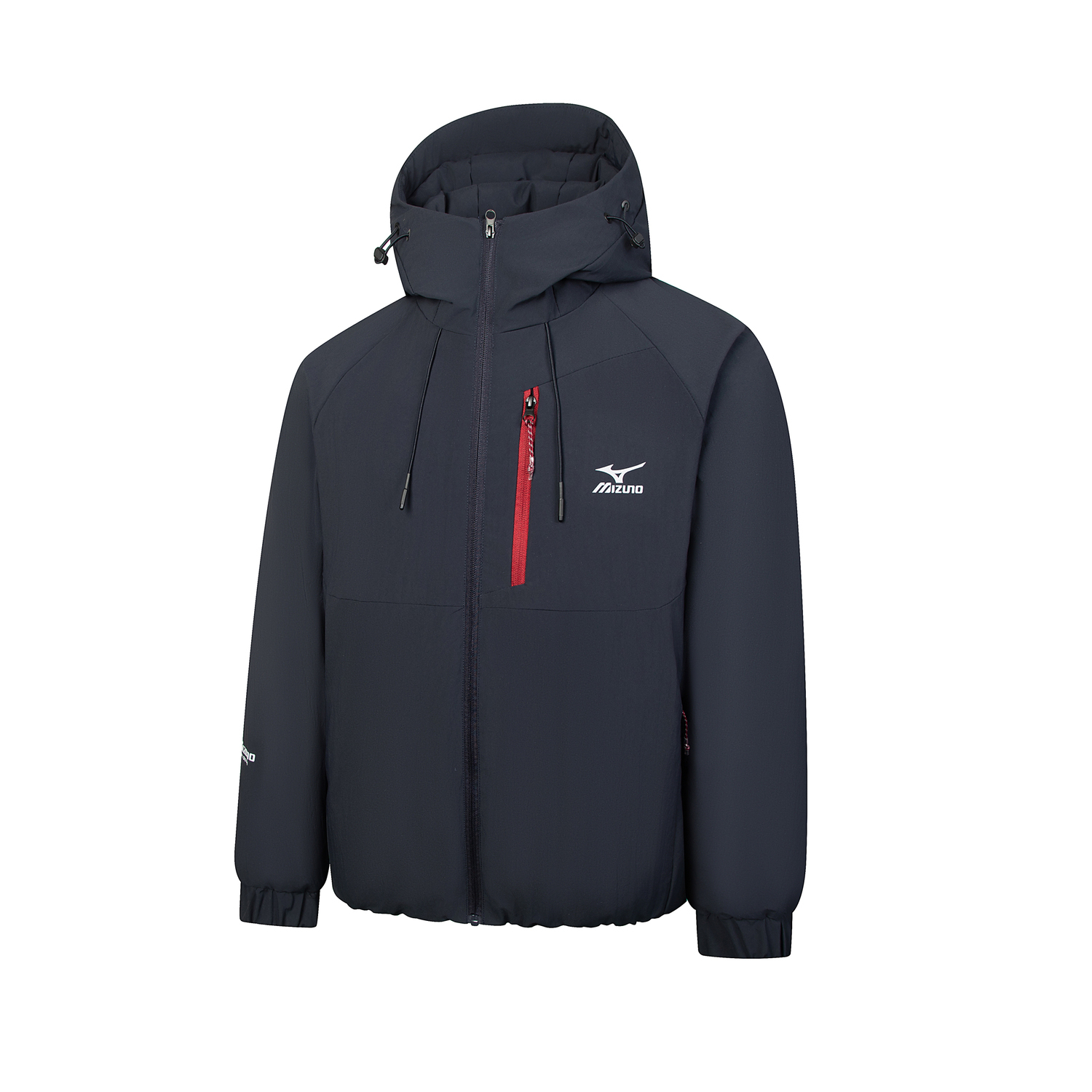 

Пуховая куртка унисекс с капюшоном, утолщенные, из прочного материала Mizuno, темно-синий