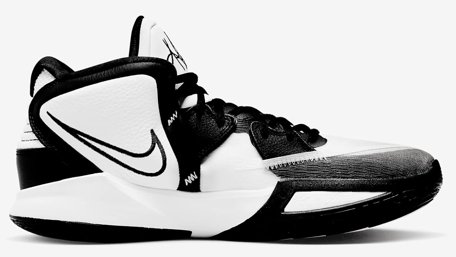Мужские баскетбольные кроссовки Nike Kyrie Infinity 1 World 1 People DO9614-800 в цветах Safety Orange/Gorge Green/Sesame/Black, белый — фото 3