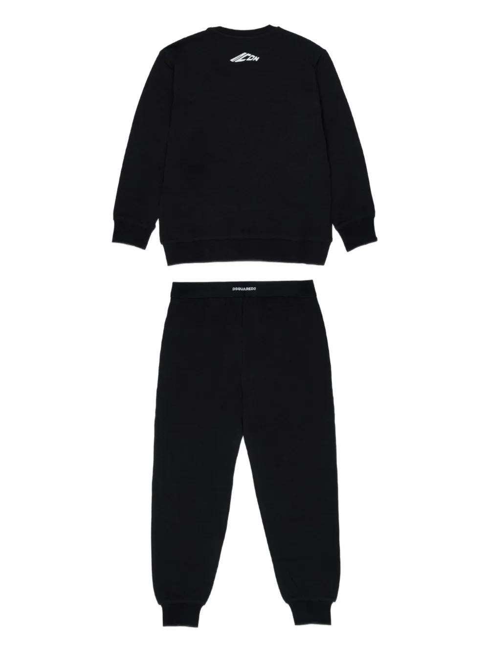 Спортивный костюм с фирменным логотипом Dsquared2 Kids, черный — фото 2