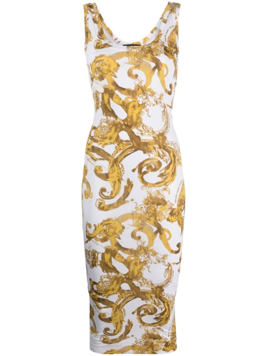 

Versace Jeans Couture платье миди с принтом Barocco, белый