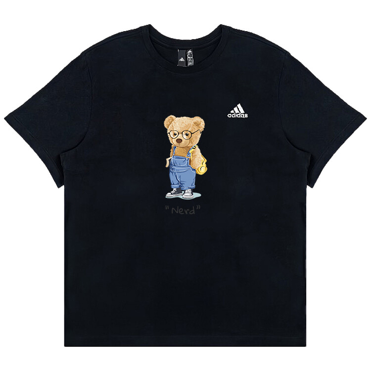 

Футболка унисекс черная Adidas, черный