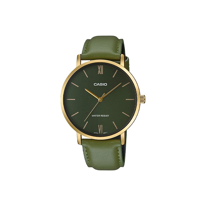 

CASIO Часы Men Standard Series 46mm Green Watch MTP-VT01GL-3B, Jasper Watch Dial
