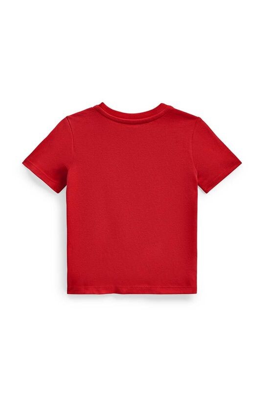 Хлопковая детская футболка Polo Ralph Lauren, красный — фото 2
