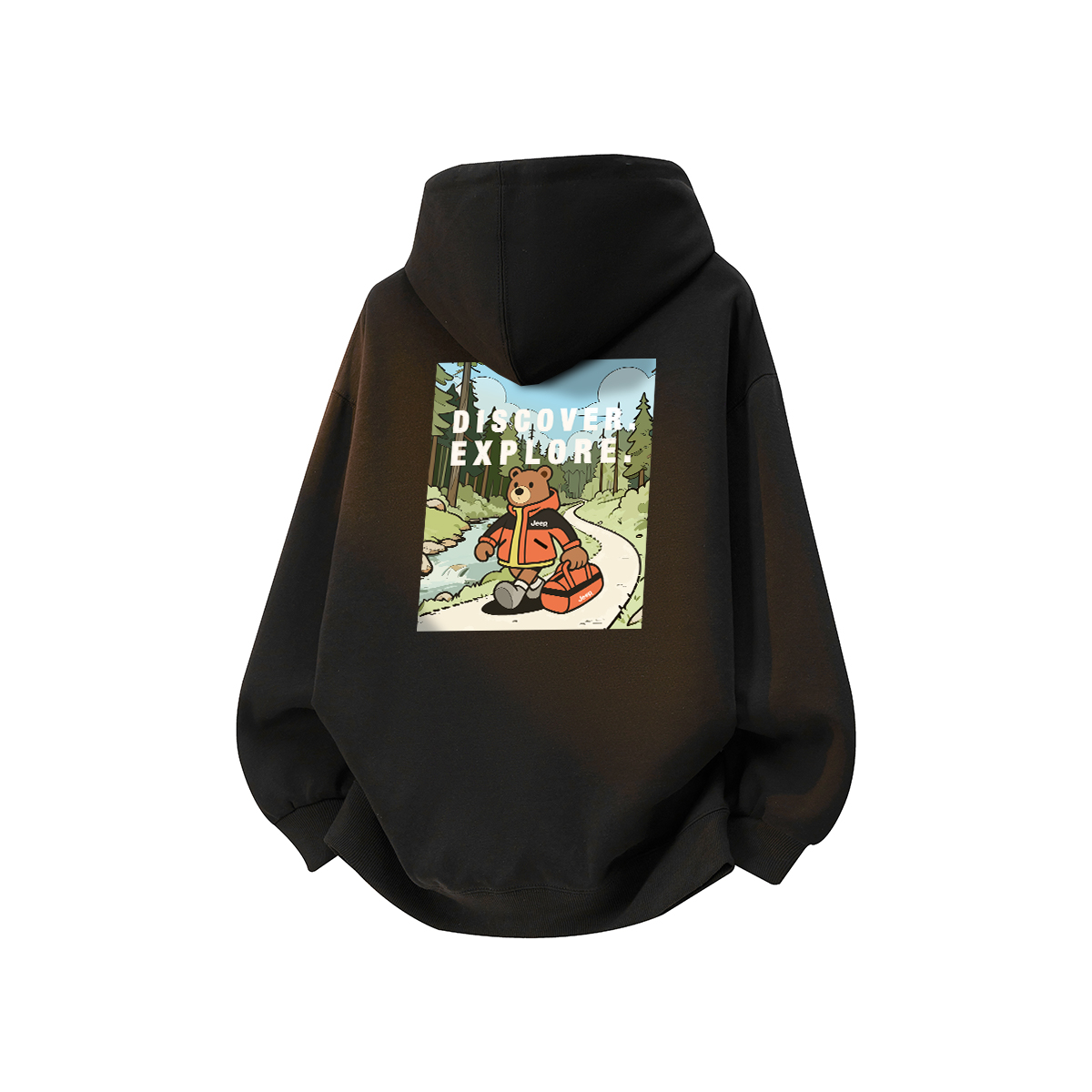 

Толстовка Unisex Hooded Moderate Regular Jeep, pure черный[fleece-lined]