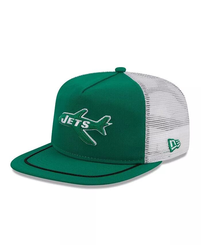 

Мужская классическая регулируемая кепка Kelly Green, White New York Jets Original Classic Golfer New Era, зеленый