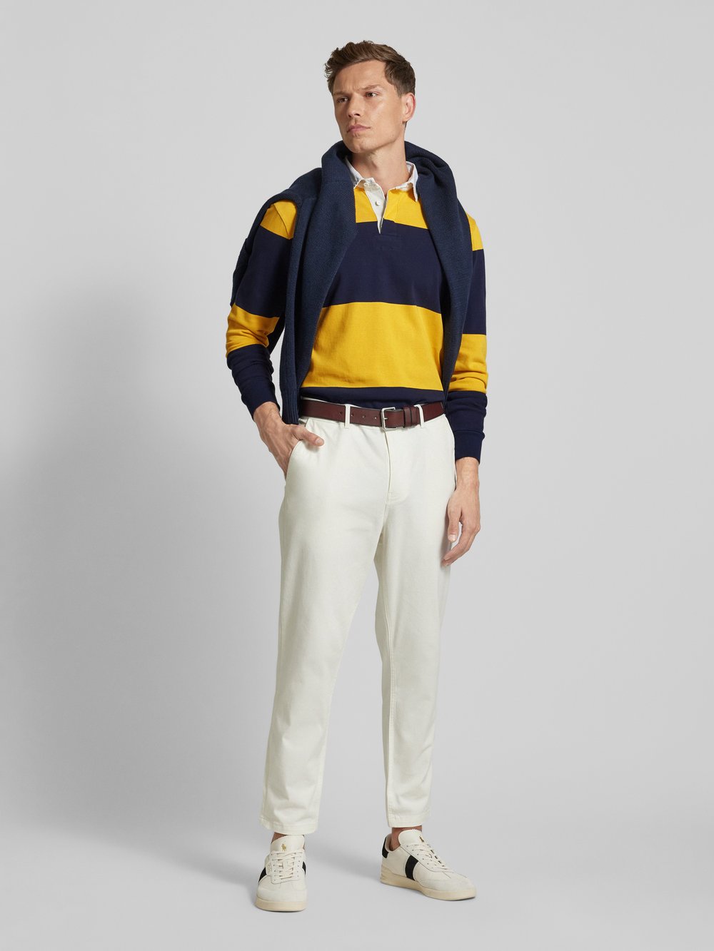

Рубашка поло прямого кроя с длинными рукавами Polo Ralph Lauren, золотой