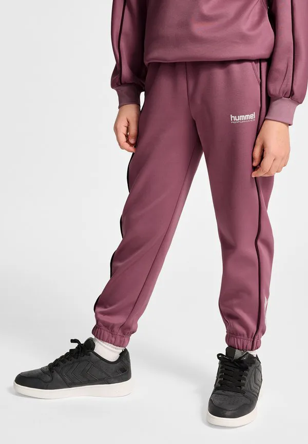 Брюки спортивного костюма jr interlock с регулируемой застежкой Hummel, Wistful Mauve — фото 4