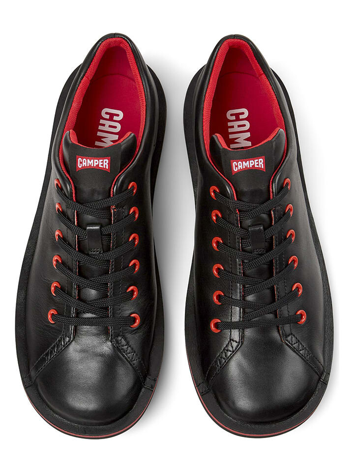 Низкие кроссовки Camper Leder, цвет schwarz/rot — фото 3