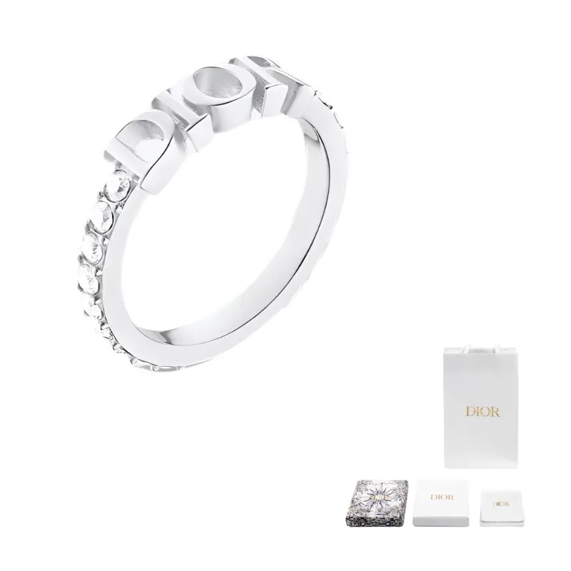 

DIOR Серебряные металлические кольца для женщин Silver