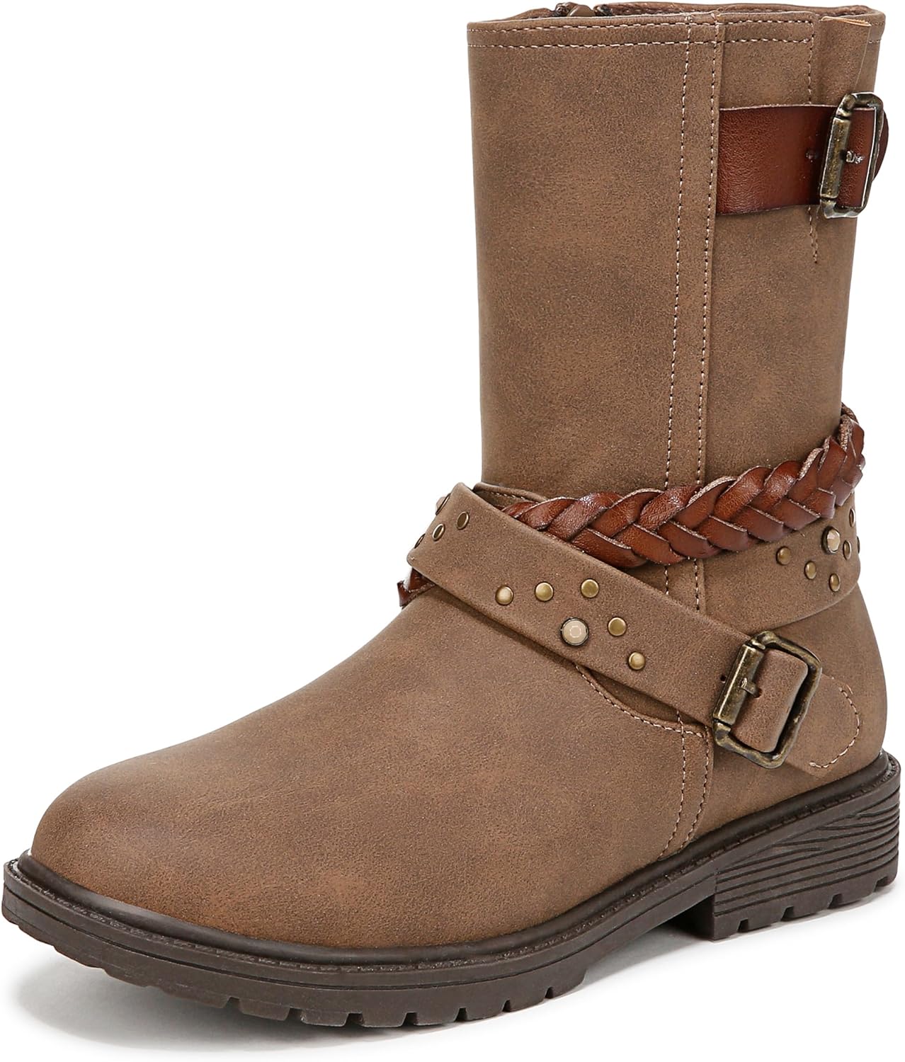 

Детские боевые сапоги Blowfish Malibu Girl's Riverside с боковой молнией, Brown