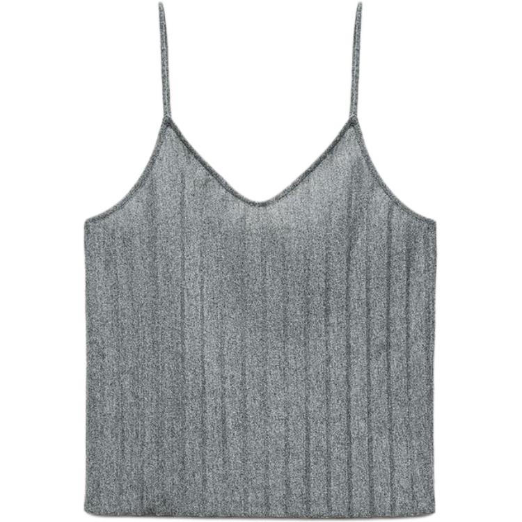 

Женская майка с принтом зебры серая ZARA, Zebra Print Gray