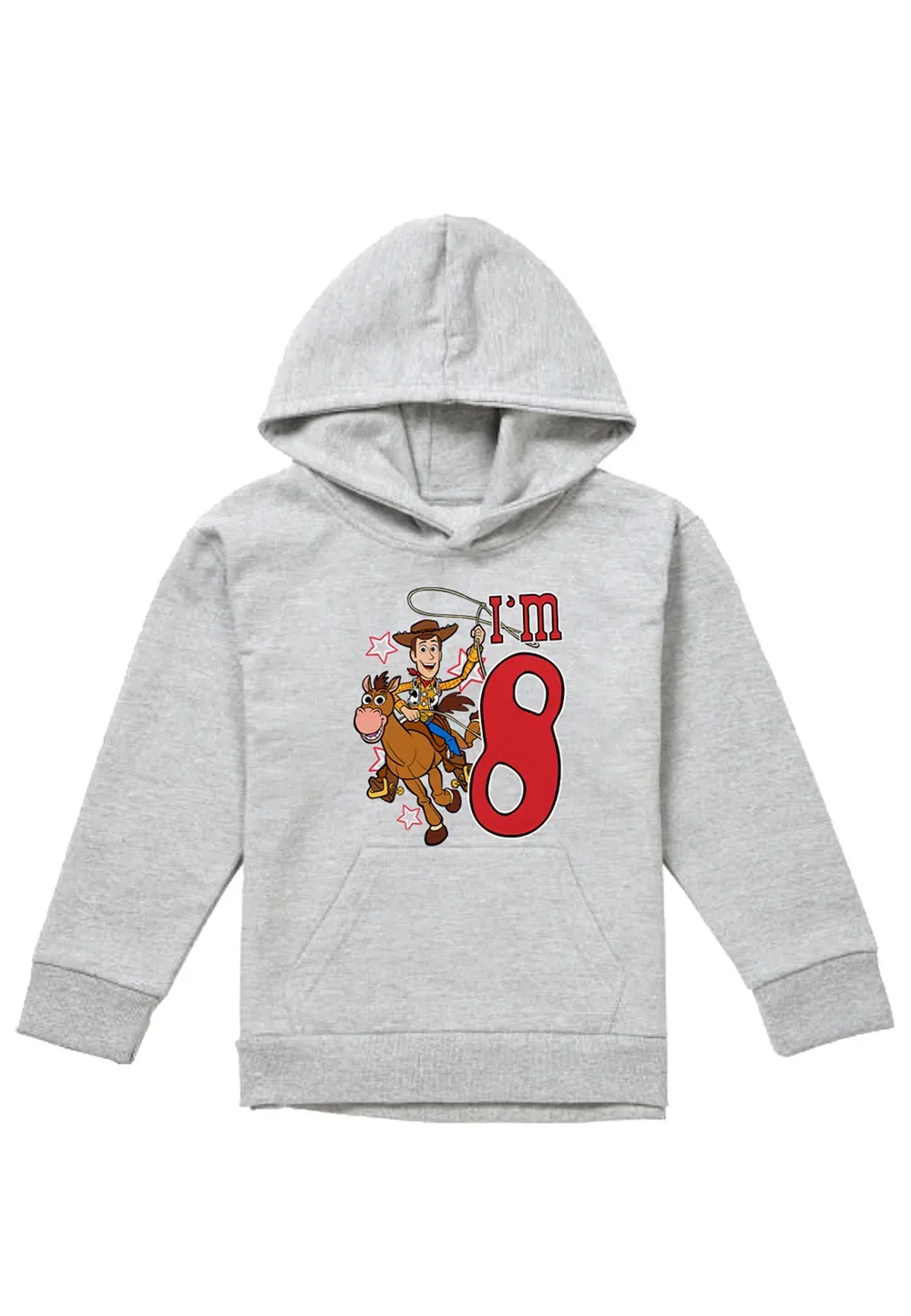 Детский худи с принтом Toy Story Woody, Disney, серый — фото 4