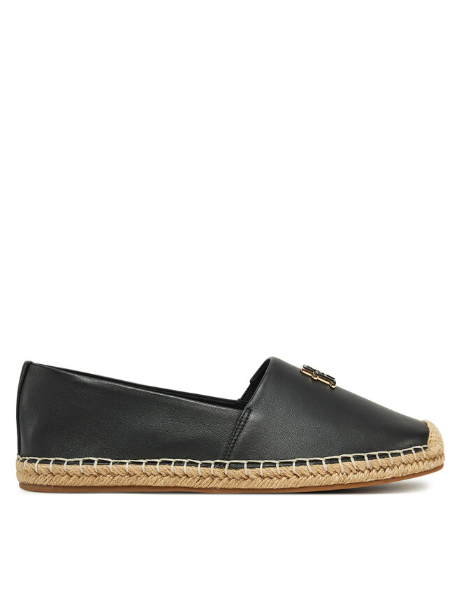 Эспадрильи Tommy Hilfiger Th Logo Leather Espadrille FW0FW08540, черный