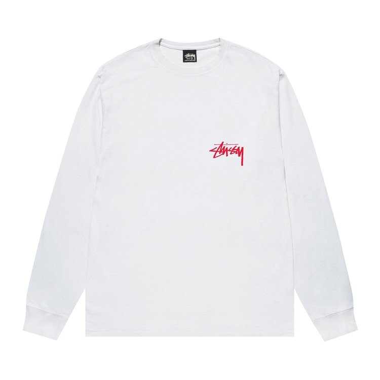

Лонгслив Stussy Beat Crazy 'White', белый